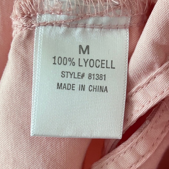 Francesca's Collections Mi Ami Pink Tencel Blouse - Picture 14 of 16